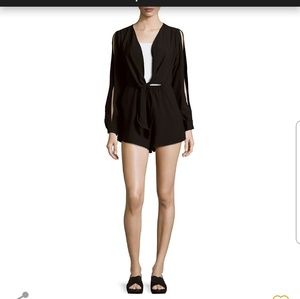 Buckets of rain long sleeve short romper